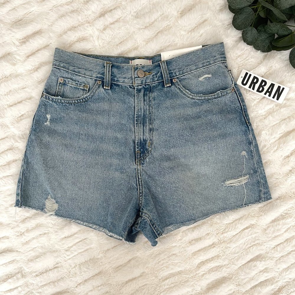 NEW BDG Urban Outfitters A-Line Cutoff High Rise Denim Shorts, Sz 29